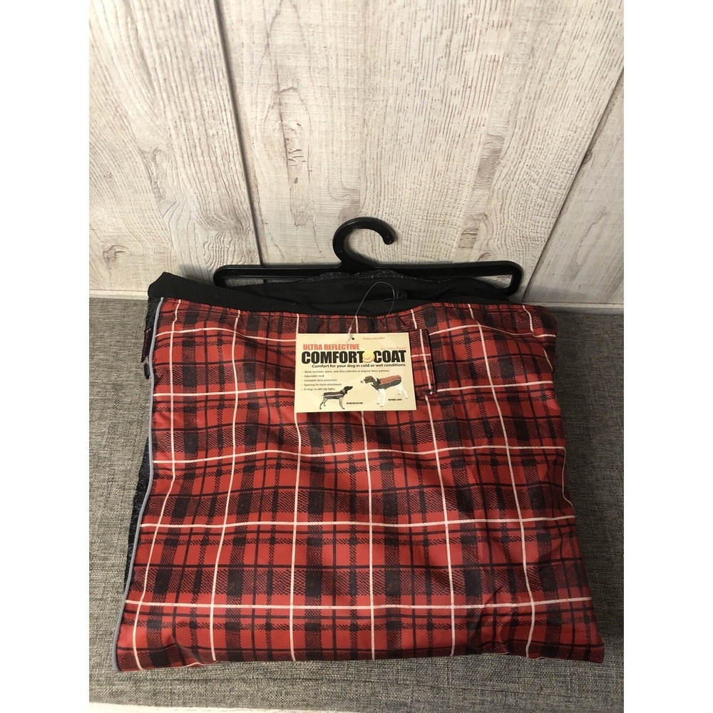 Ultra Paws Gear For Pets Dog Coat Size 4 XL Black Burgundy Red Plaid Comfort